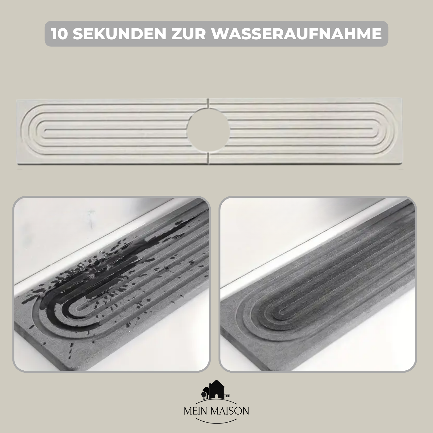 Absorbierende Steinmatte für Spülenbereiche