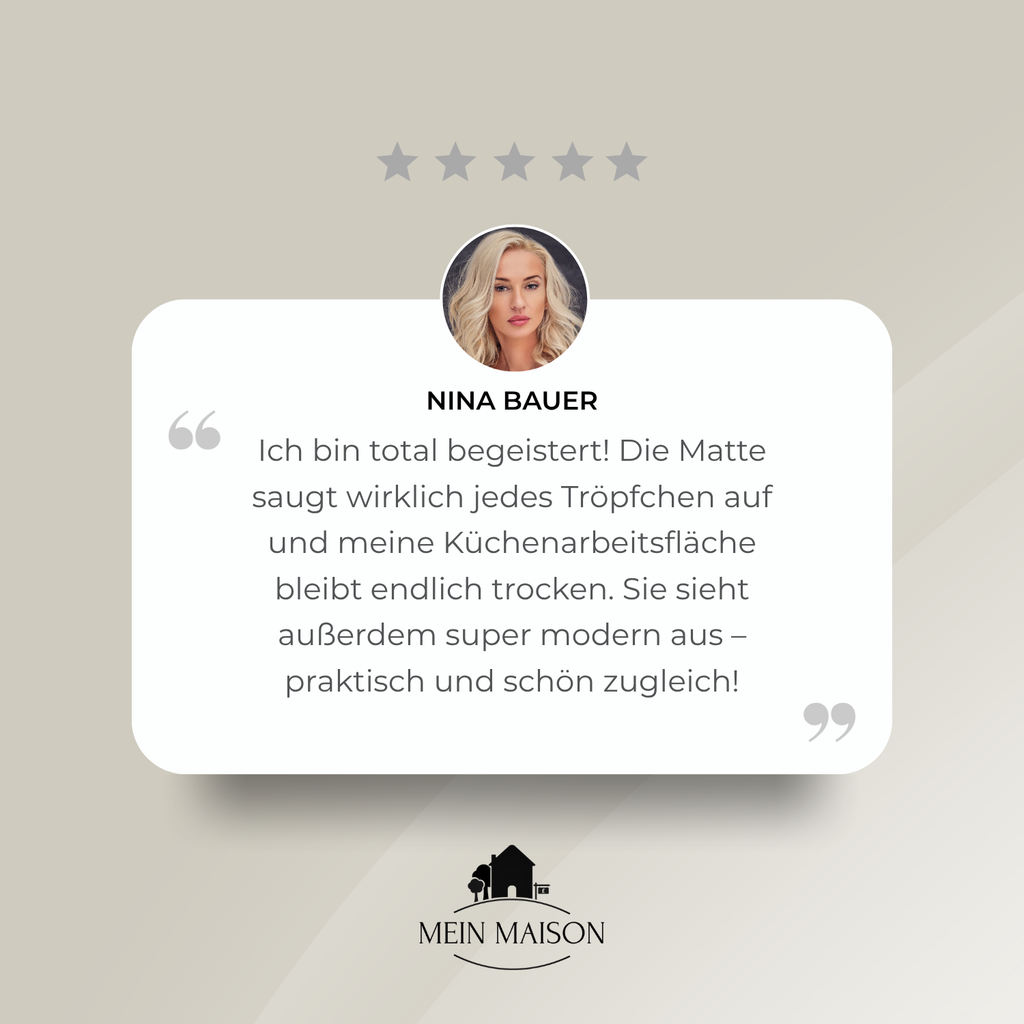 Absorbierende Steinmatte für Spülenbereiche