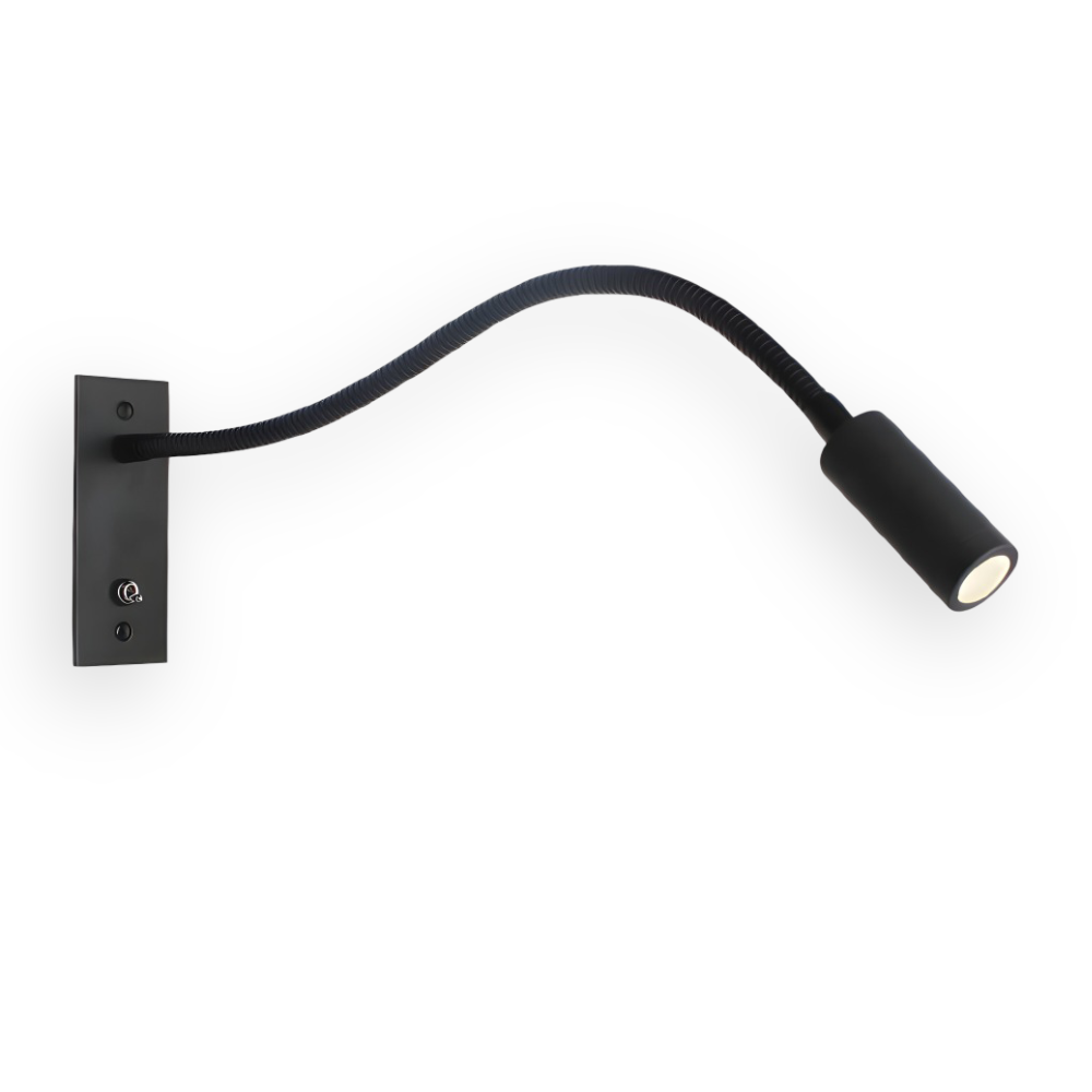 Verstellbare Wandleuchte mit Schwanenhals