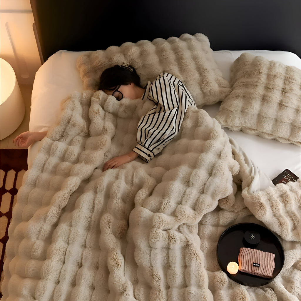 Karierte Kuscheldecke