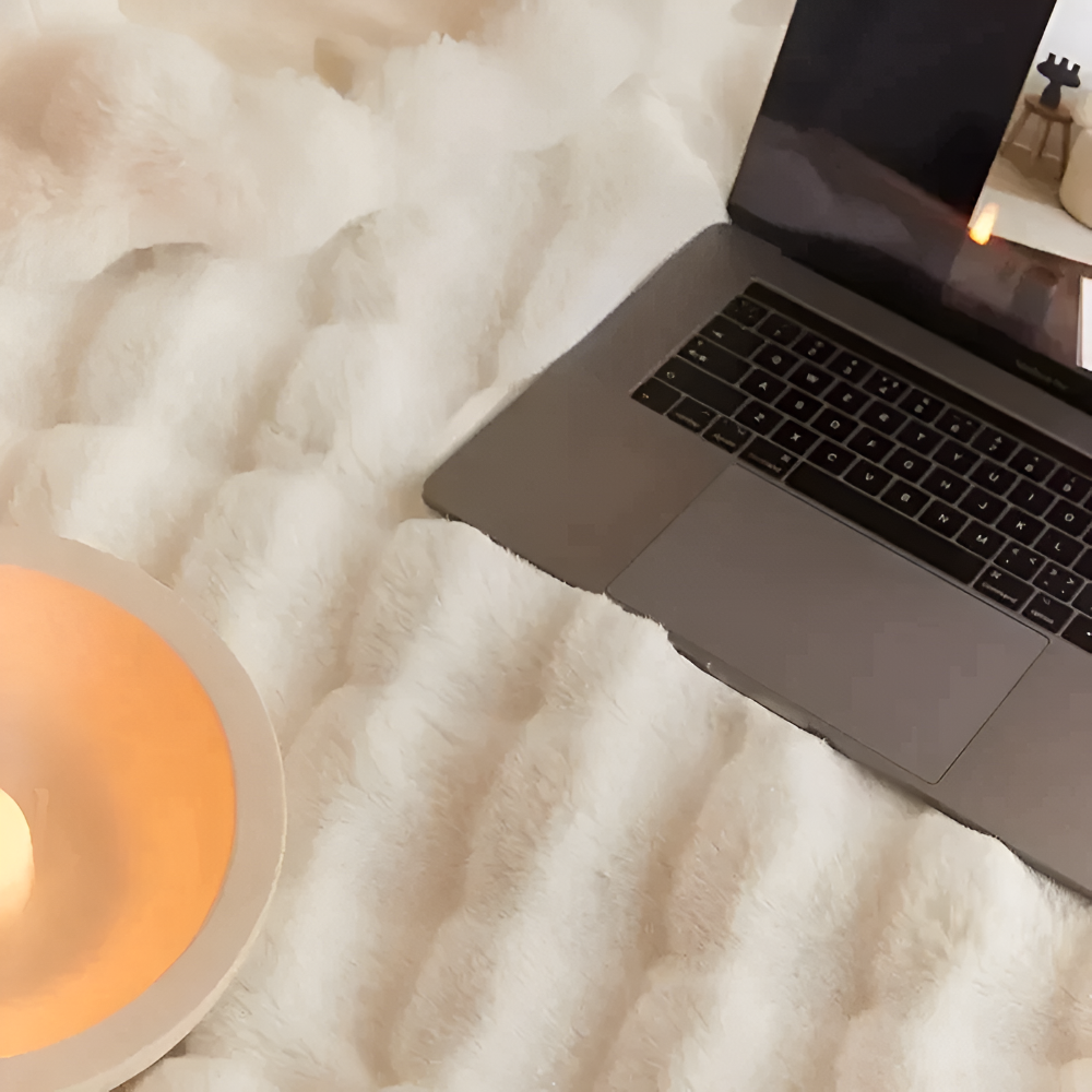 Karierte Kuscheldecke