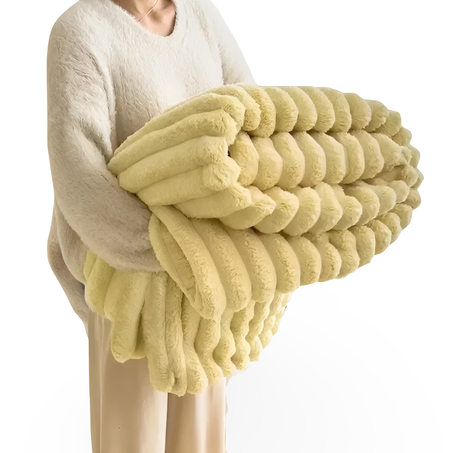 Plüsch-Fleece-Decke für Sofa