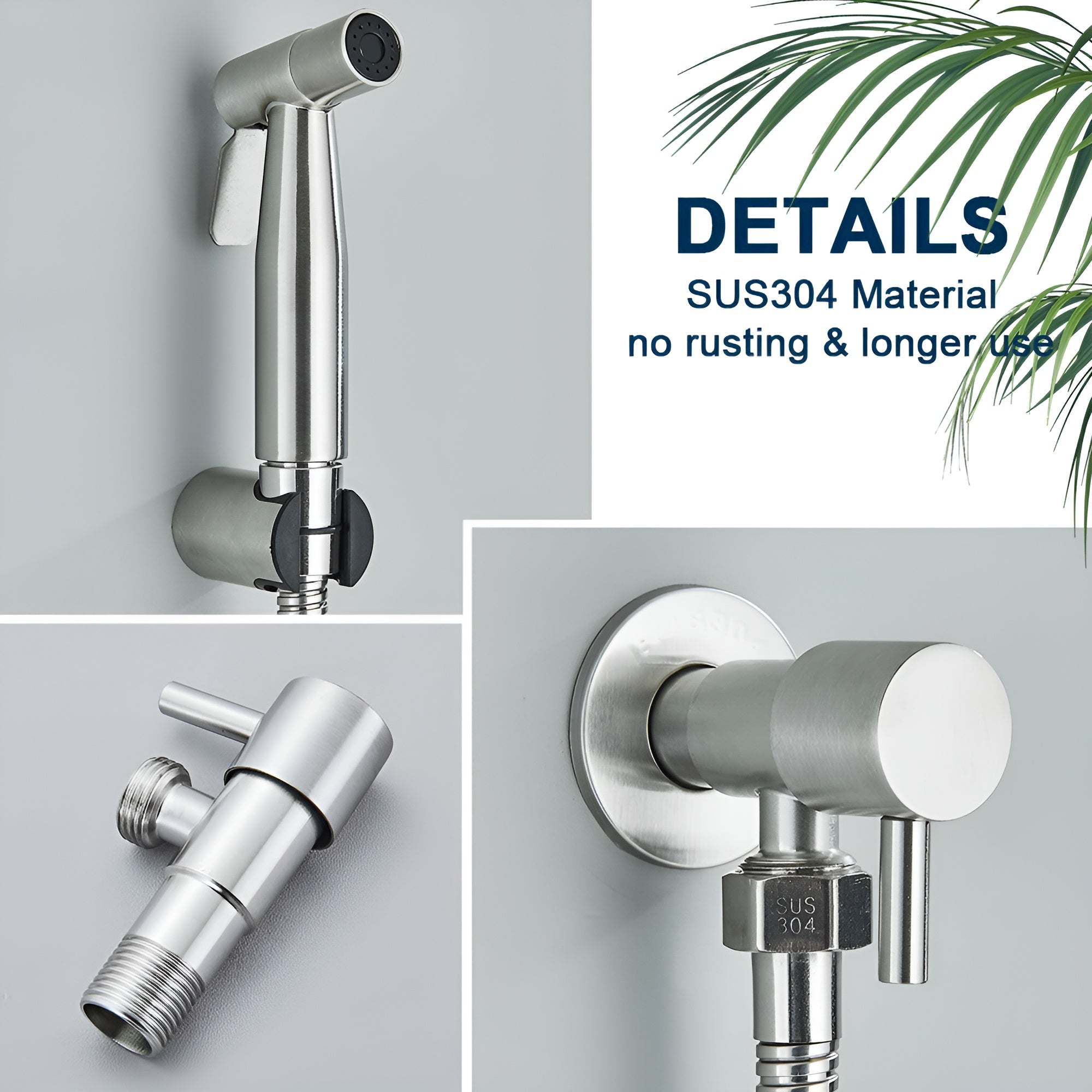 Bidet-Sprühkopf mit Wandhalterung