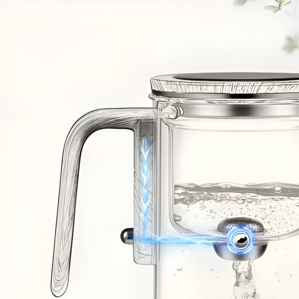 Glas Teekanne mit Sieb