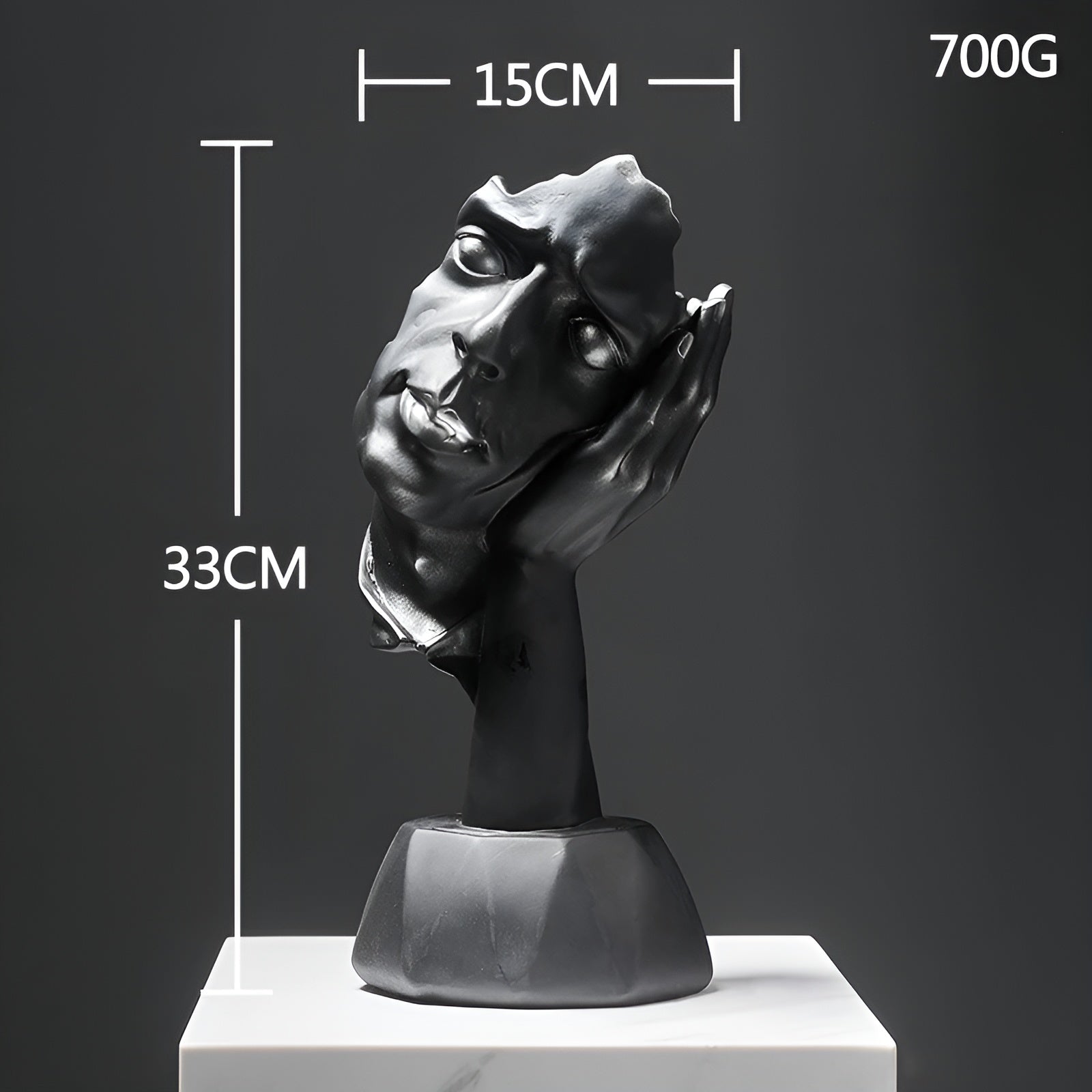 Kreative abstrakte Gesichtsskulptur