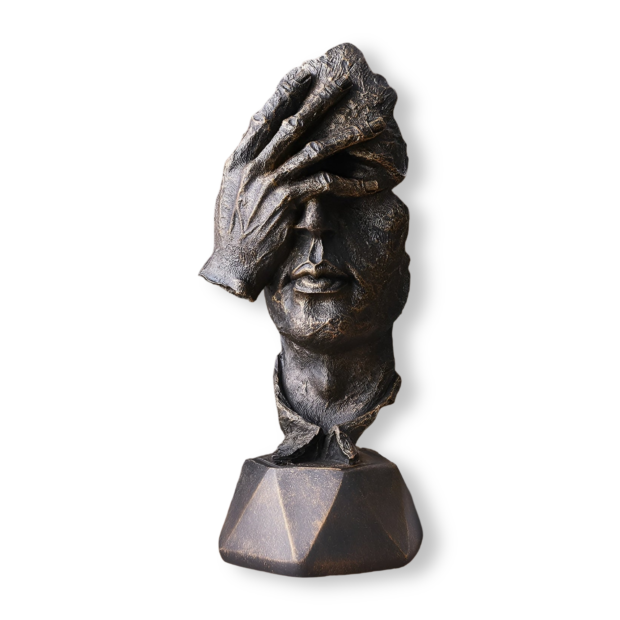 Kreative abstrakte Gesichtsskulptur