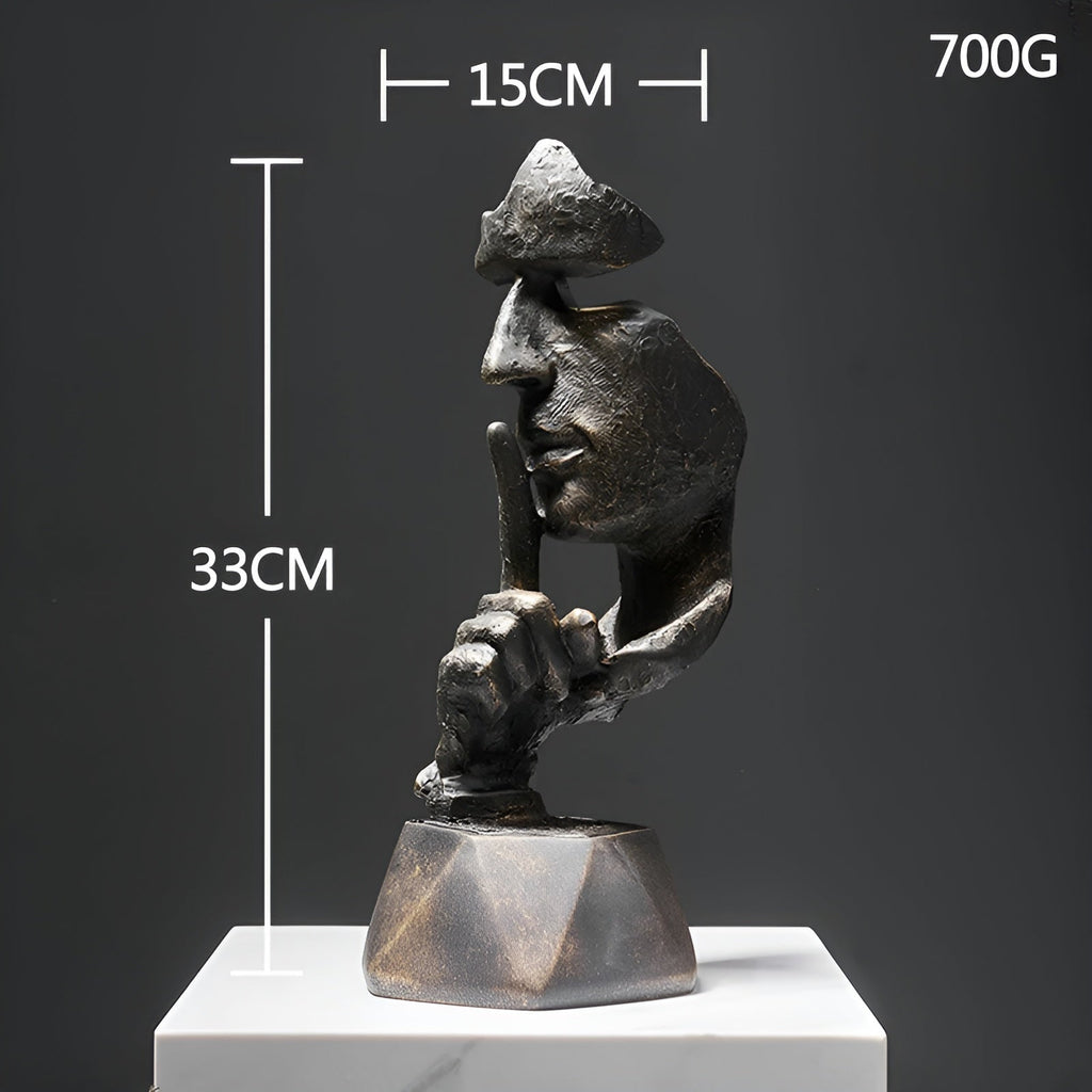 Kreative abstrakte Gesichtsskulptur