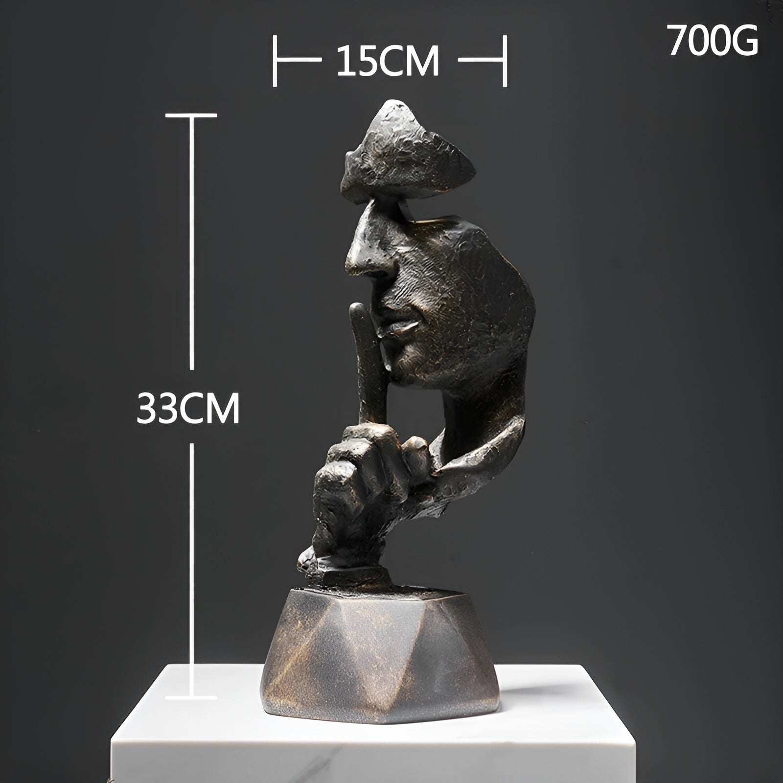 Kreative abstrakte Gesichtsskulptur