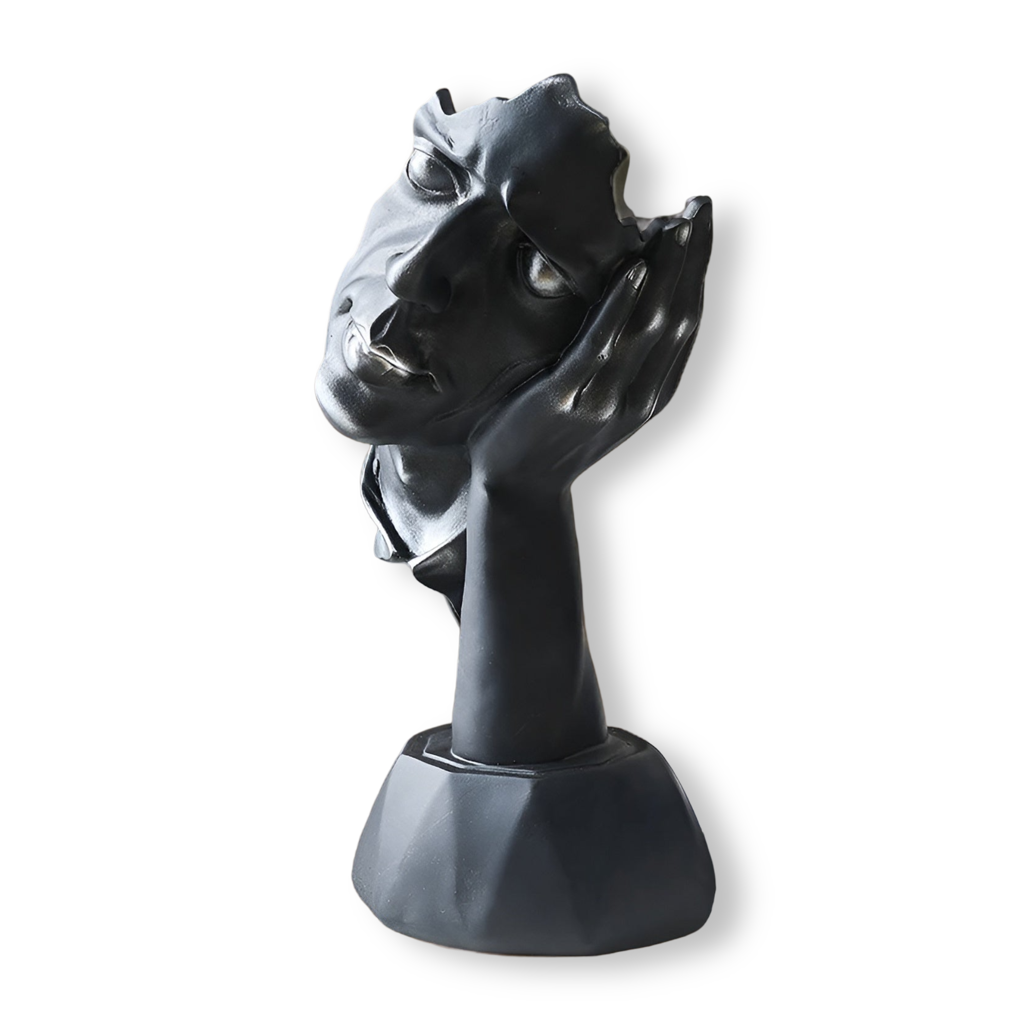 Kreative abstrakte Gesichtsskulptur