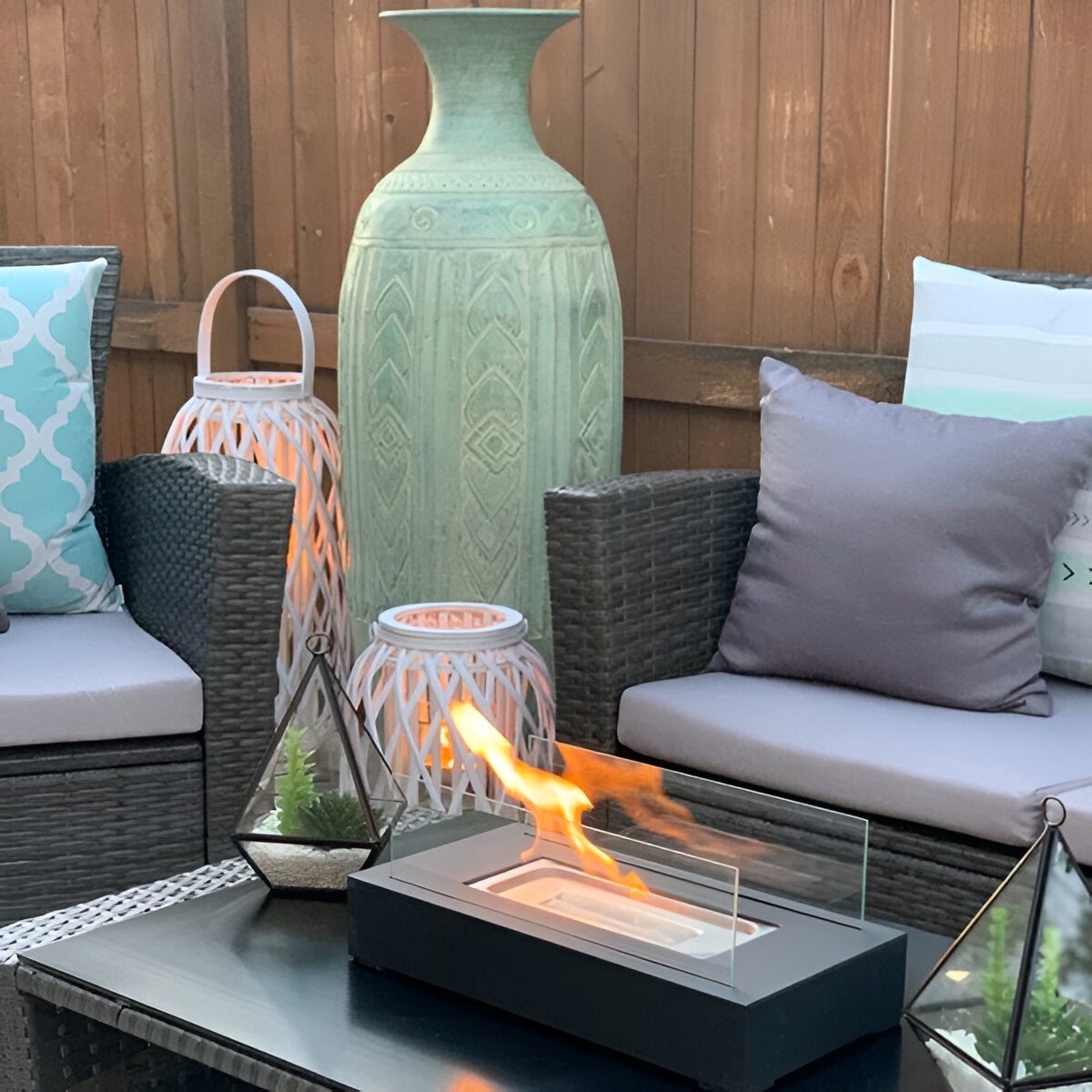 Tischkamin Rechteckig