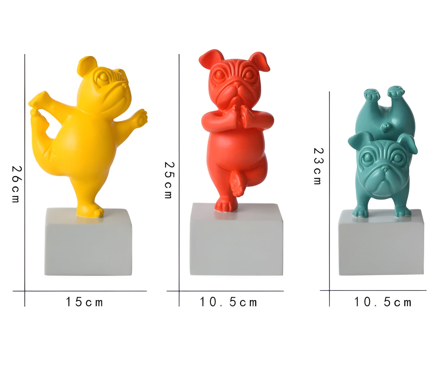 Abstrakte Bulldoggenfigur