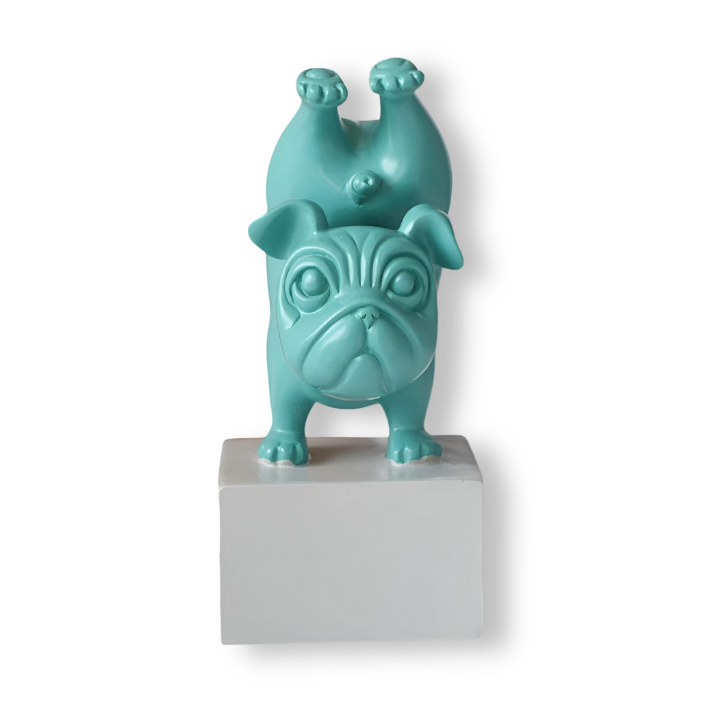 Abstrakte Bulldoggenfigur