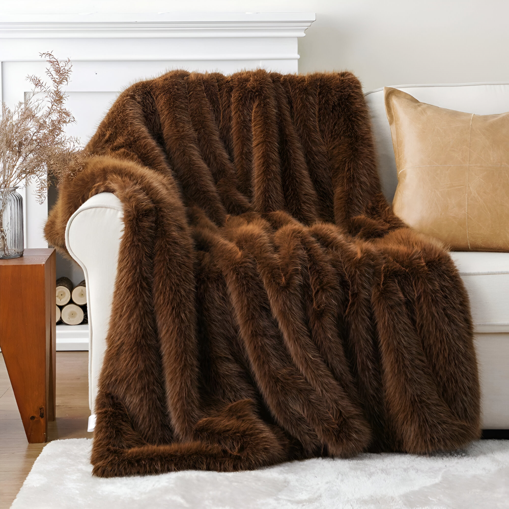Kunstfell Wurfdecke Groß