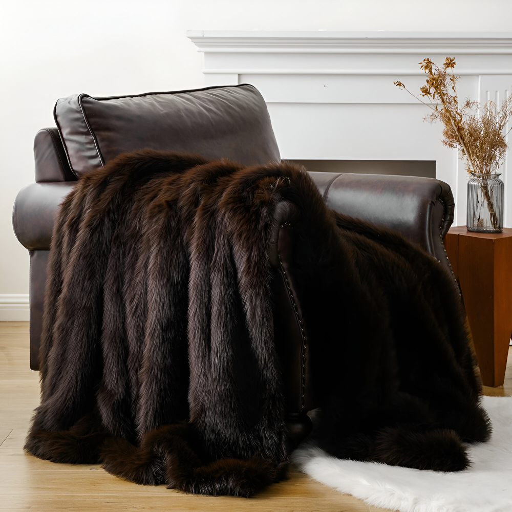 Kunstfell Wurfdecke Groß
