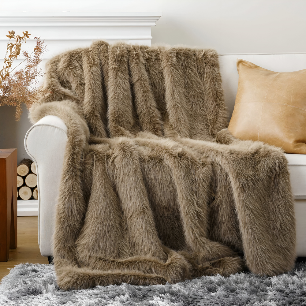 Kunstfell Wurfdecke Groß