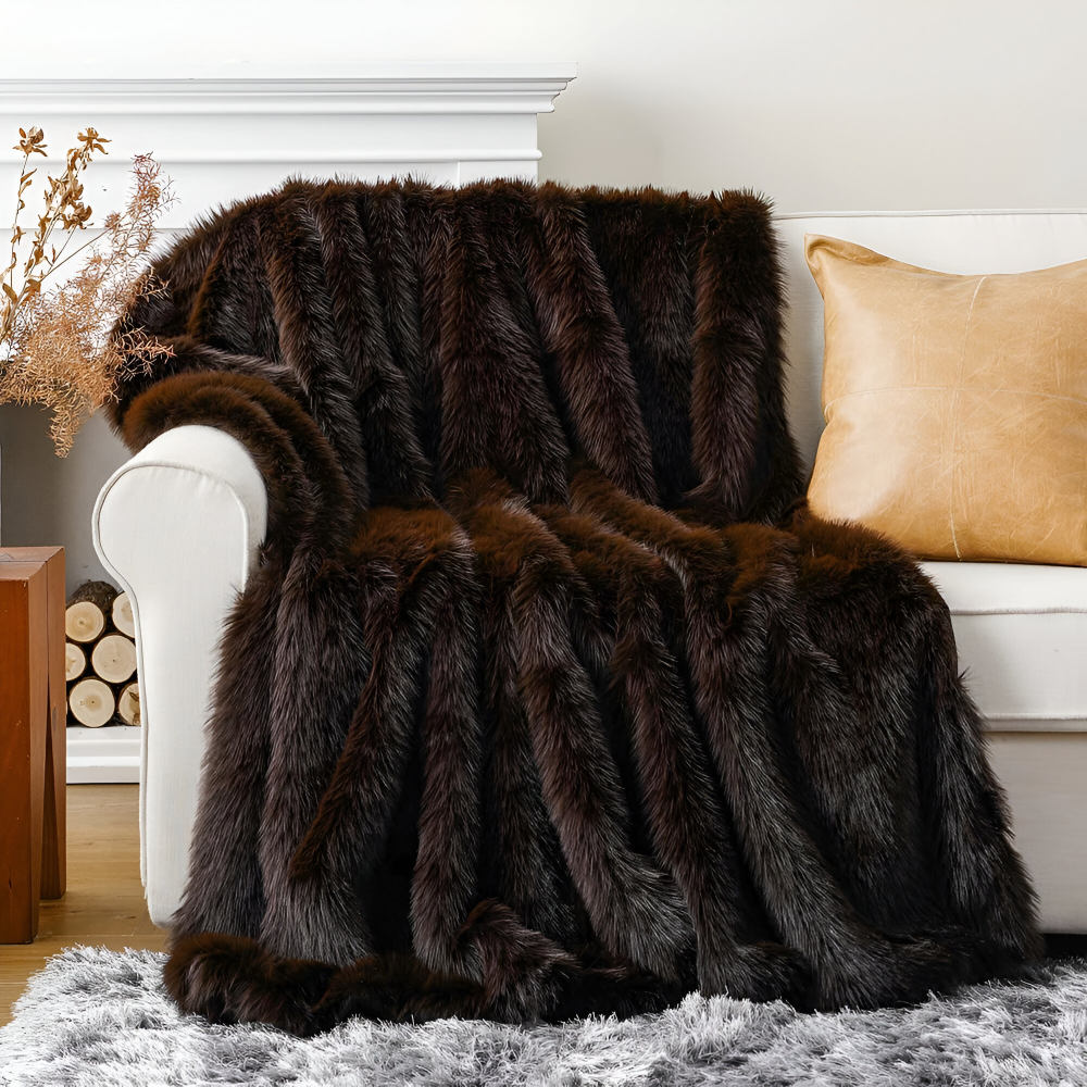 Kunstfell Wurfdecke Groß