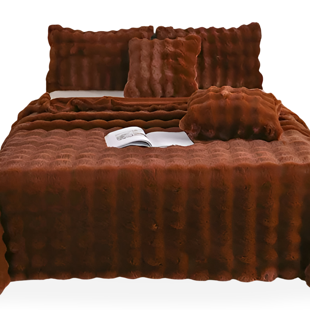 Fleecedecke im Karierten Design