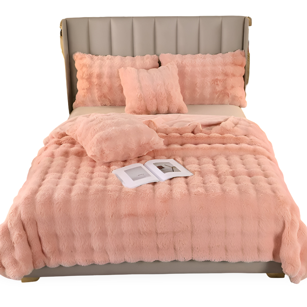 Fleecedecke im Karierten Design