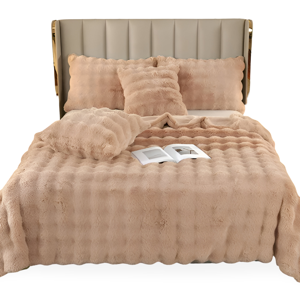 Fleecedecke im Karierten Design