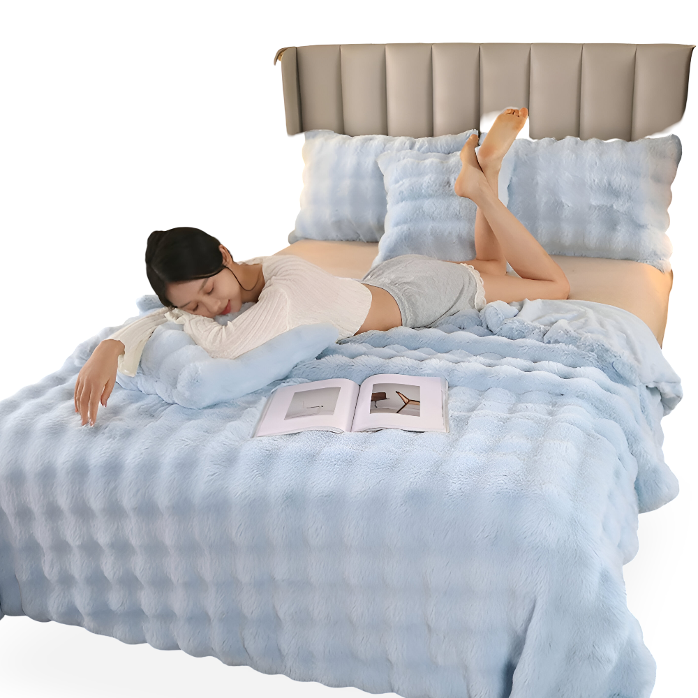 Fleecedecke im Karierten Design