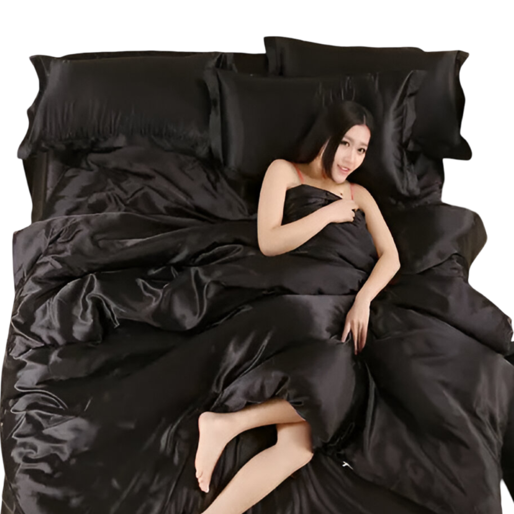 Bettdecke mit Kopfkissenbezügen