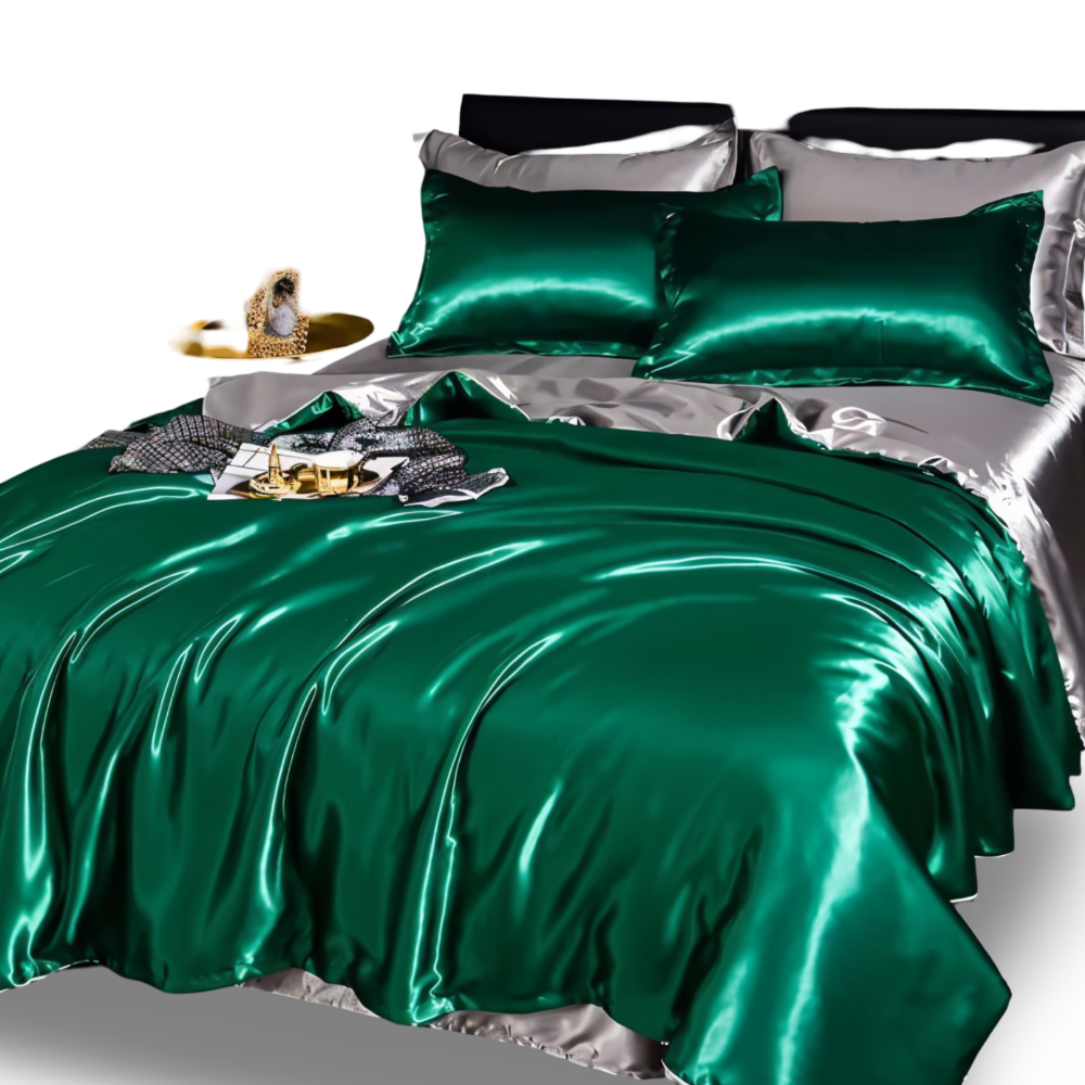 Bettdecke mit Kopfkissenbezügen