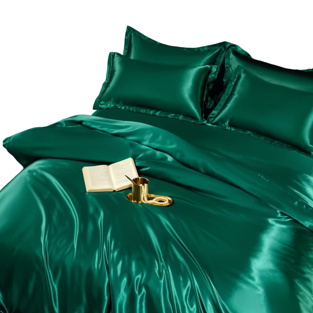 Bettdecke mit Kopfkissenbezügen