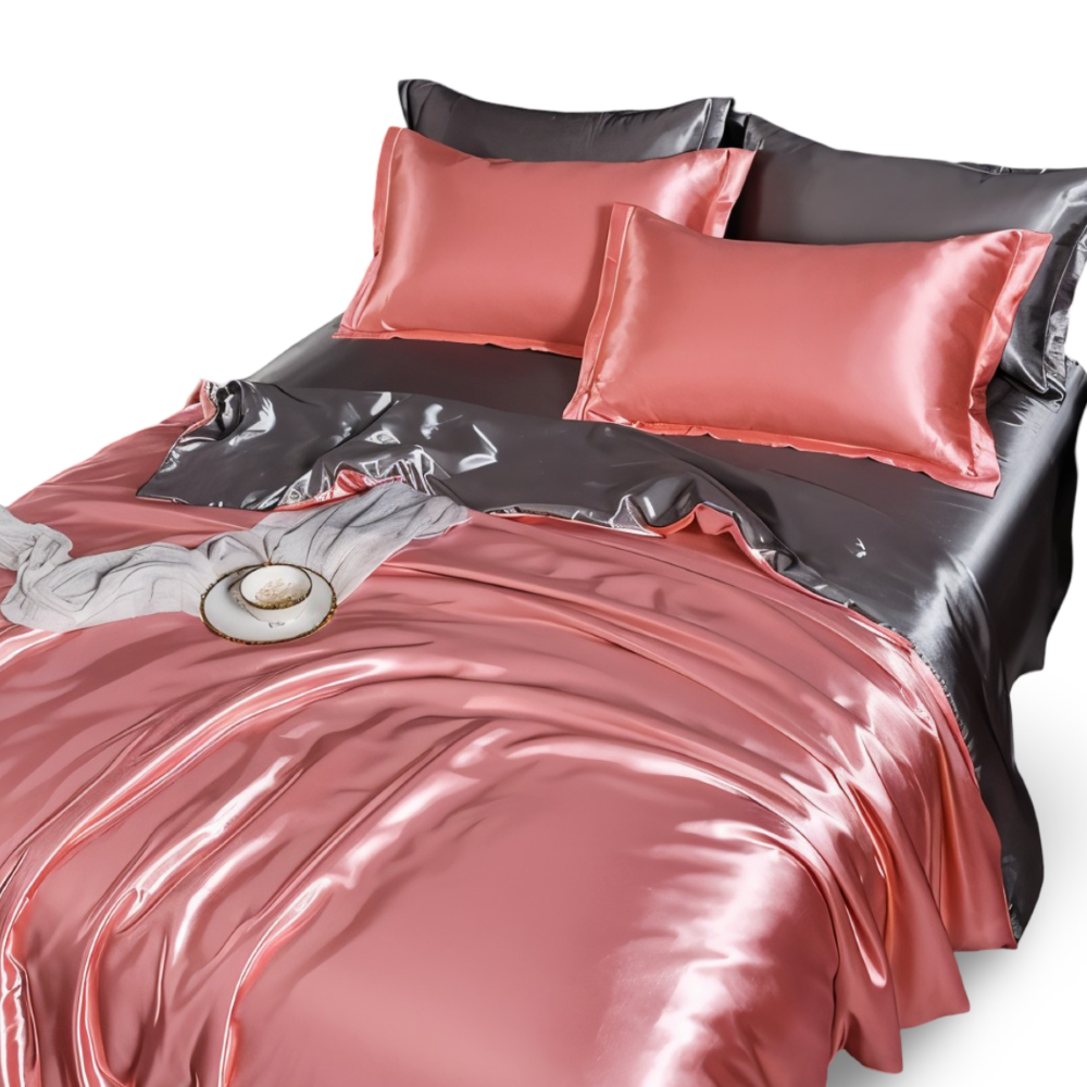 Bettdecke mit Kopfkissenbezügen