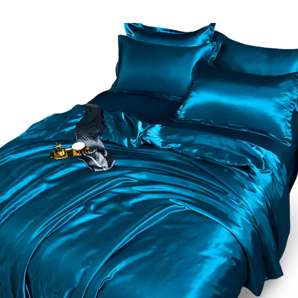 Bettdecke mit Kopfkissenbezügen